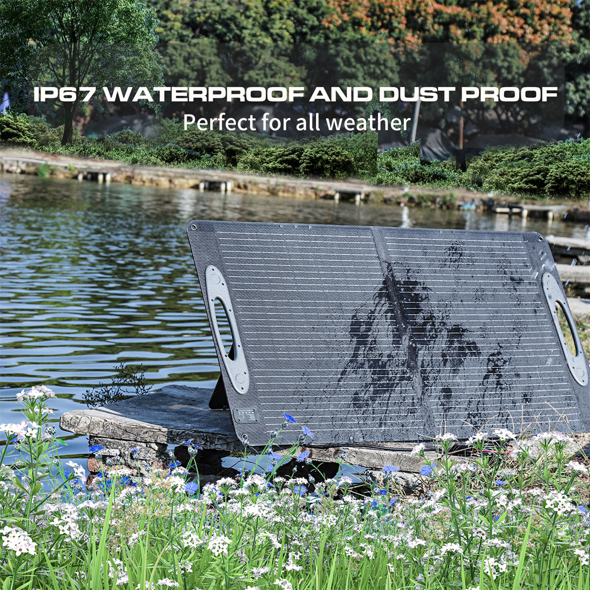 UKDirectVDLSC0101100WETFESolarPanel5VUSB20VDCMulti-Contact4Multi-OutputSolarPanels235EfficiencyPorta-2003453-3