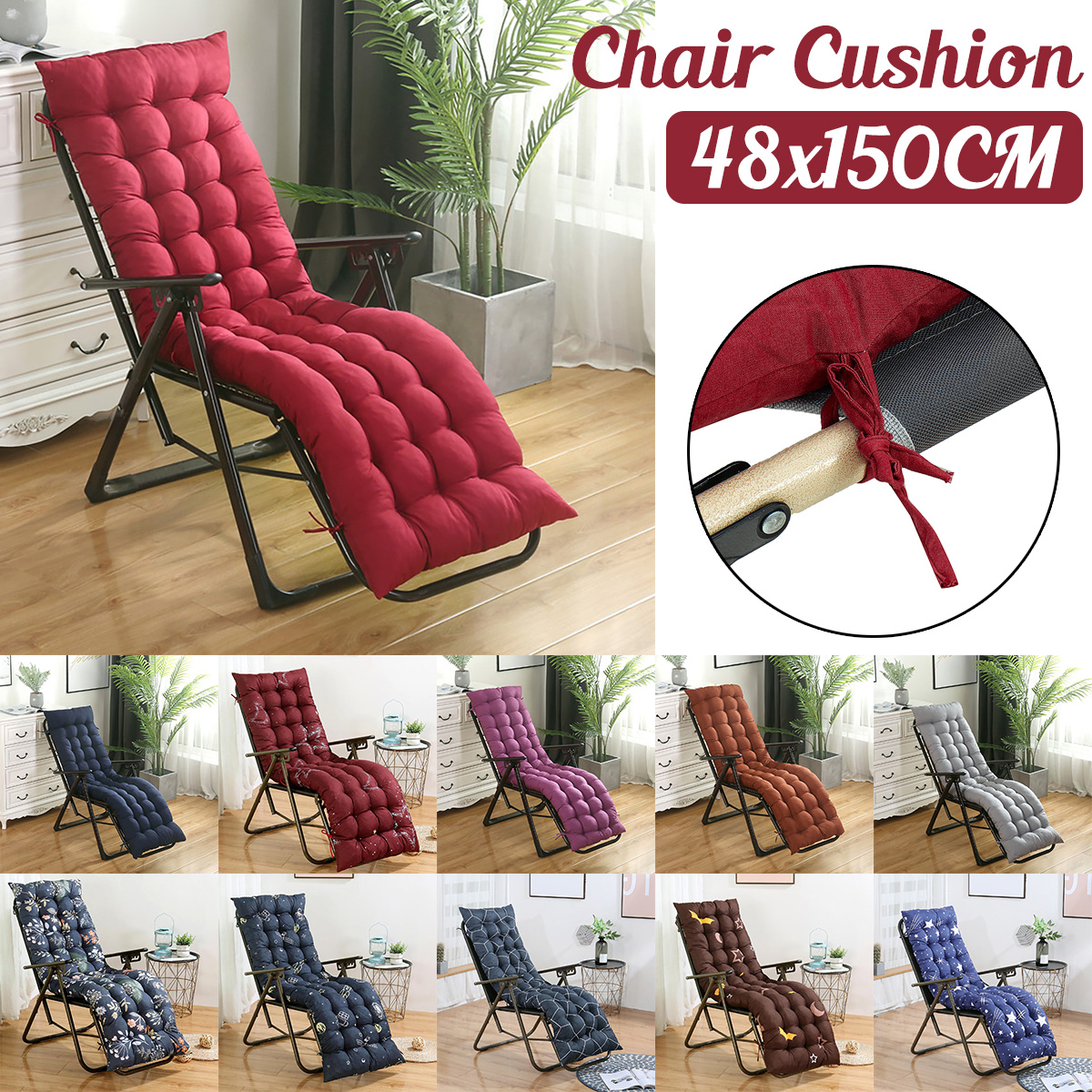 UniversalLoungeChaiseChairCushionTuftedSoftComfortDeckChaiseHighBackCushionOutdoorIndoorRockingChair-1934325-1