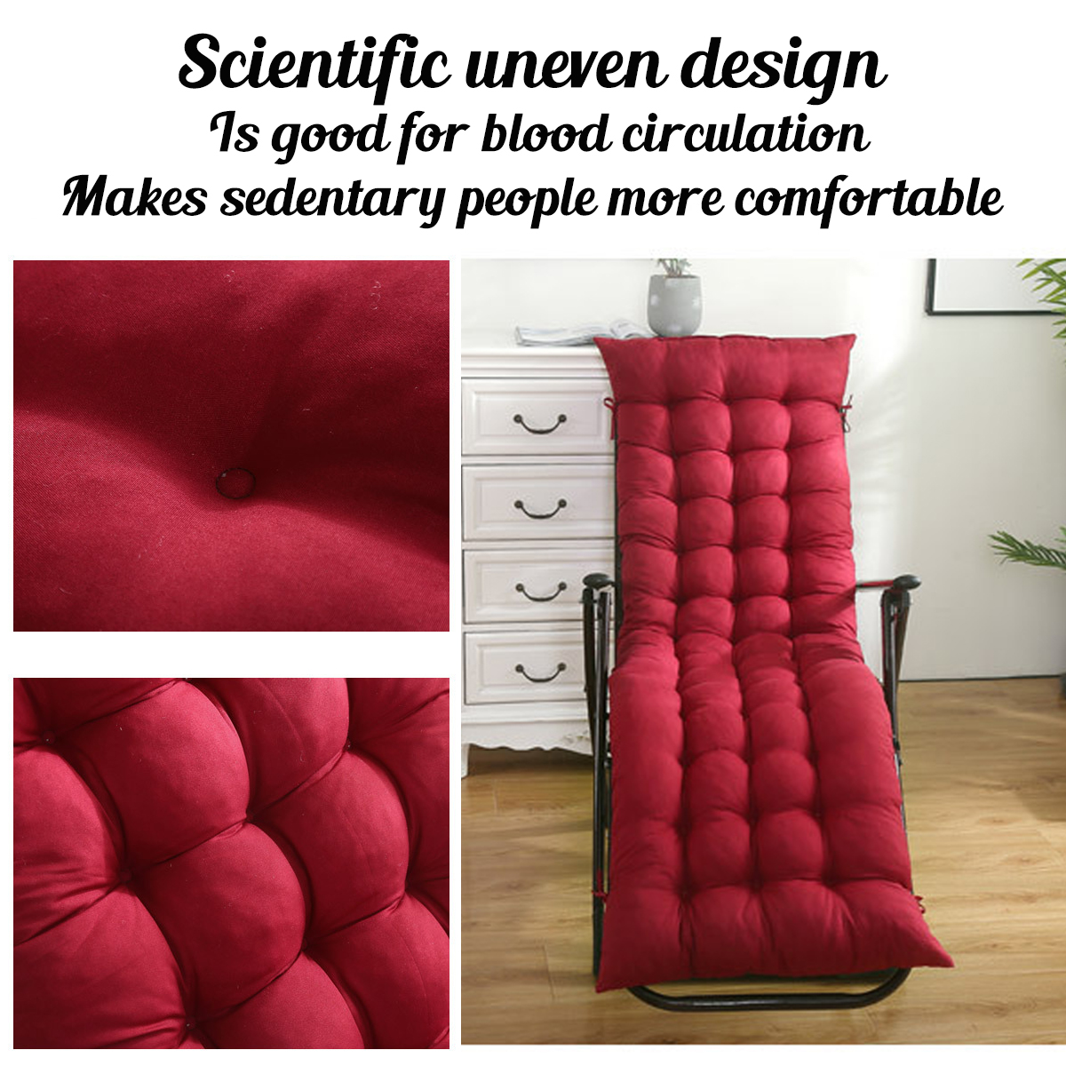 UniversalLoungeChaiseChairCushionTuftedSoftComfortDeckChaiseHighBackCushionOutdoorIndoorRockingChair-1934325-3