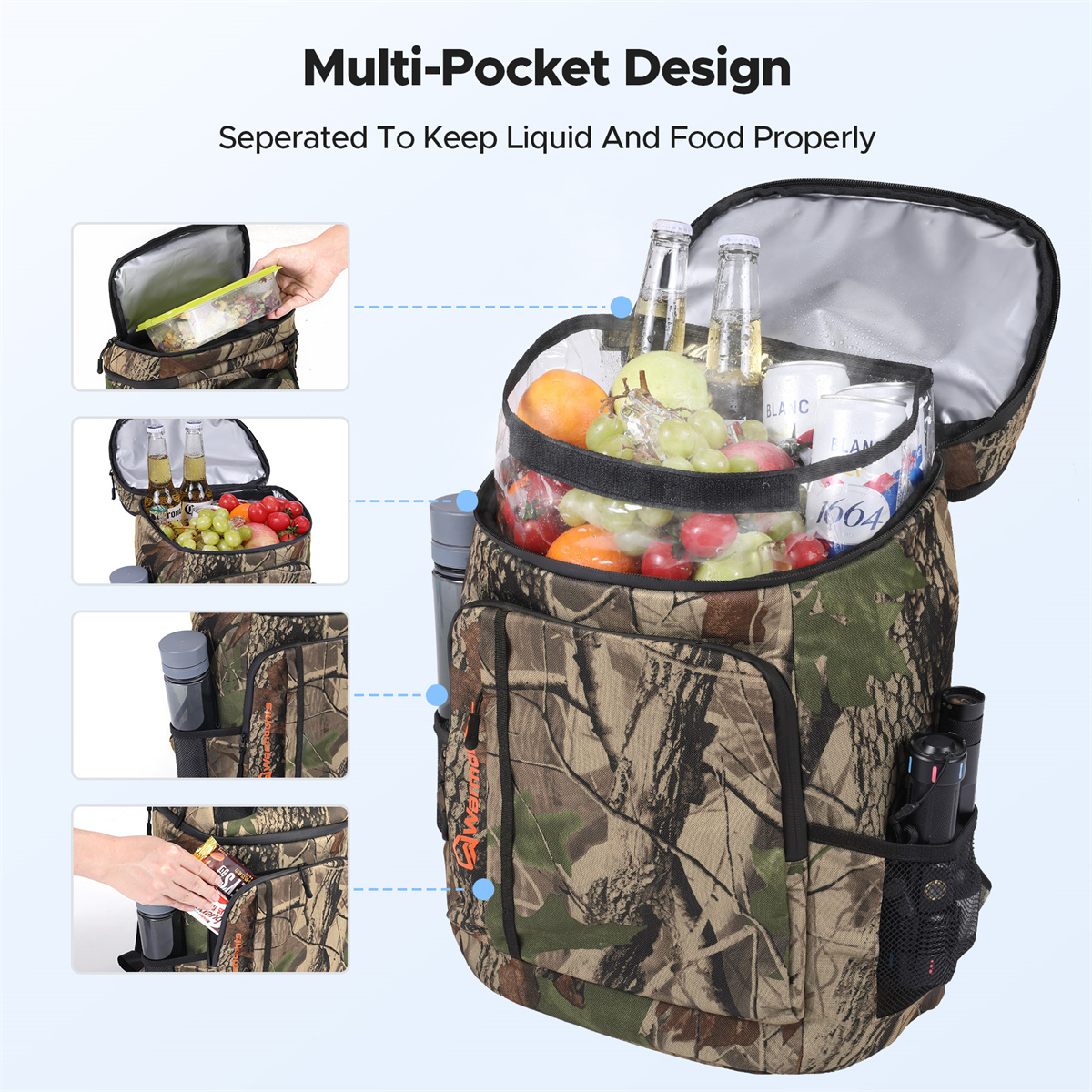 WARMOUNTSBackpackCoolerInsulated36CanswInsulatingCoverUpgradedLeakproofSoftCoolerBackpack2Compartmen-2005915-7