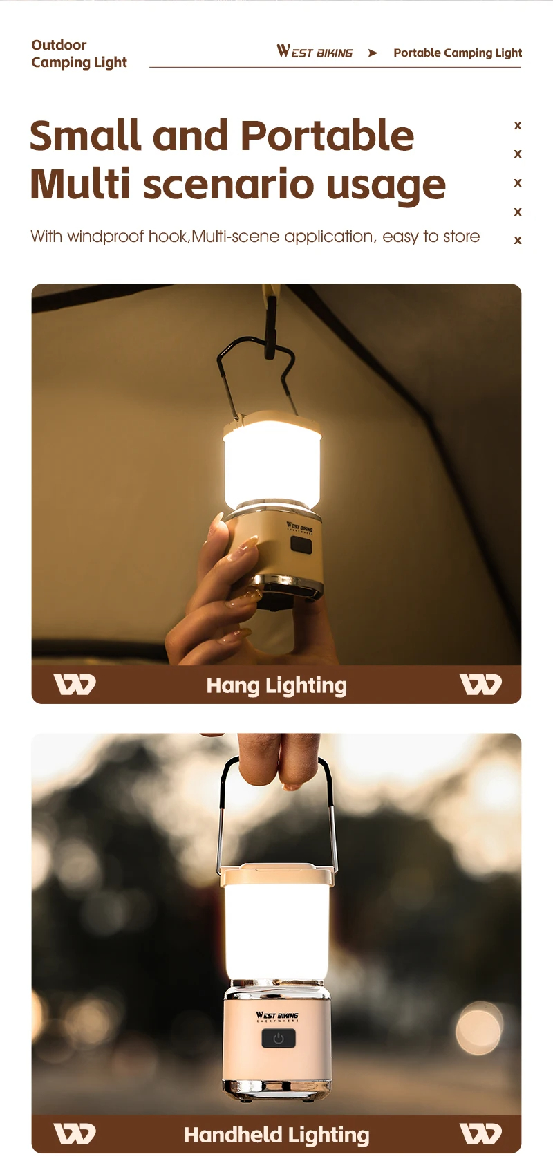 WESTBIKINGMiniPortableCampingLightType-CRechargeableLEDLanternWaterproofHangingTentMosquitoRepellent-2013085-8