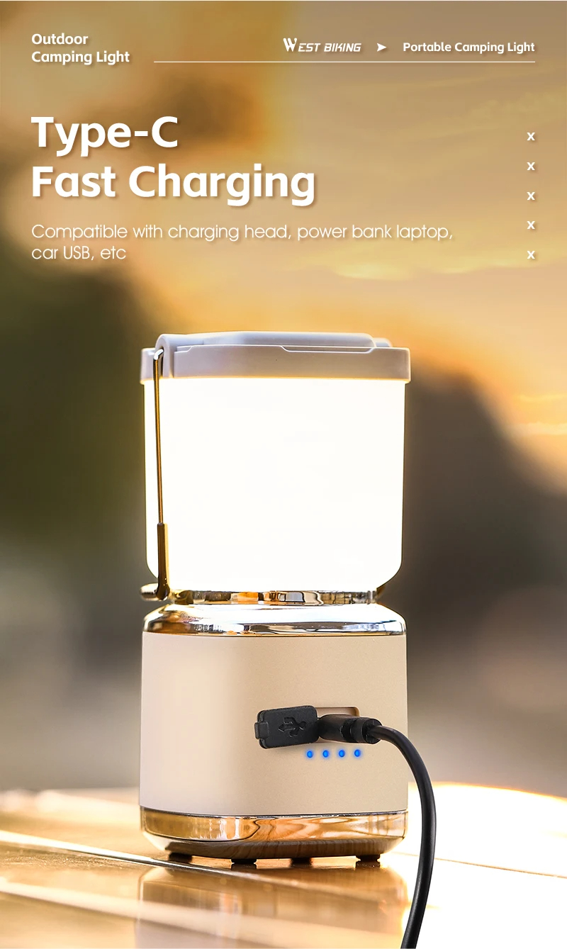 WESTBIKINGMiniPortableCampingLightType-CRechargeableLEDLanternWaterproofHangingTentMosquitoRepellent-2013085-10