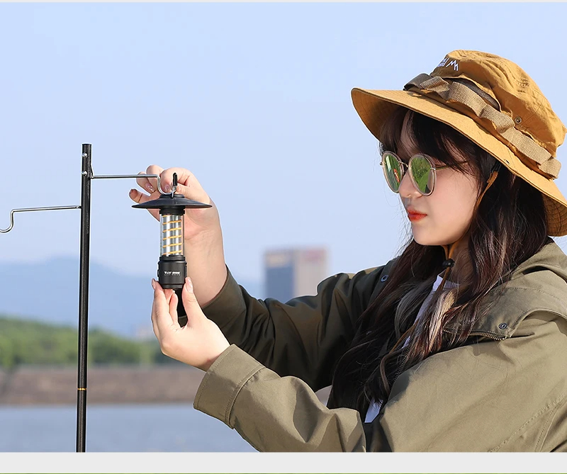 WESTBIKINGPortableCampingLight3In1MultifunctionalOutdoorLEDFlashlightUSBChargingEmergencyLampHanging-2009915-16