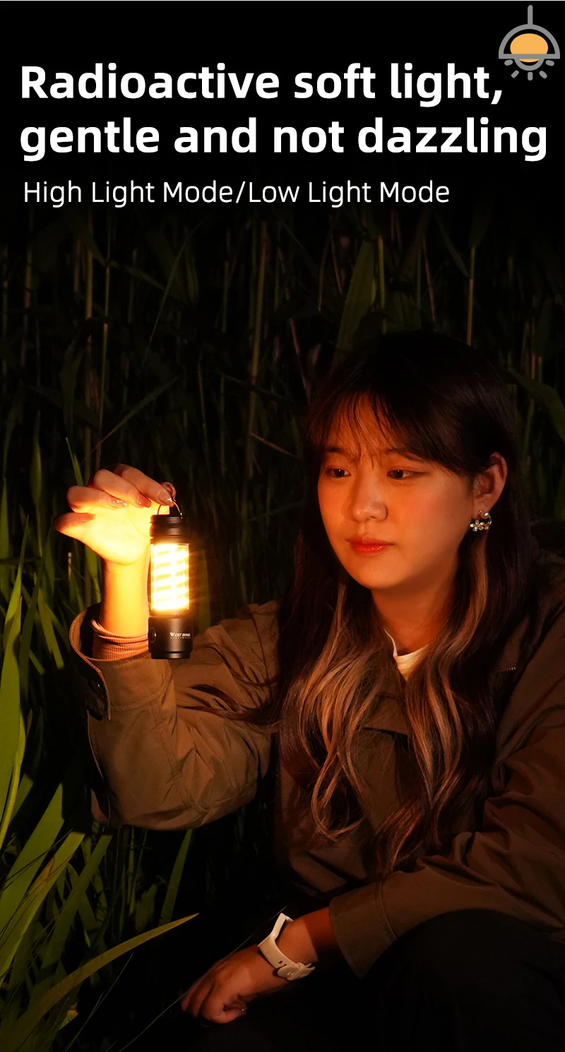 WESTBIKINGPortableCampingLight3In1MultifunctionalOutdoorLEDFlashlightUSBChargingEmergencyLampHanging-2009915-4