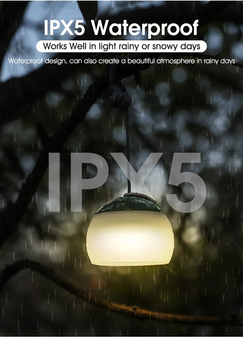 WESTBIKINGPortableCampingLightUSBRechargeableHookCampingLanternAdjustableOutdoorWaterproofTentLights-2009903-16