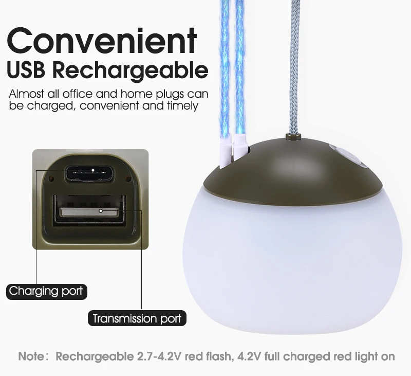 WESTBIKINGPortableCampingLightUSBRechargeableHookCampingLanternAdjustableOutdoorWaterproofTentLights-2009903-9