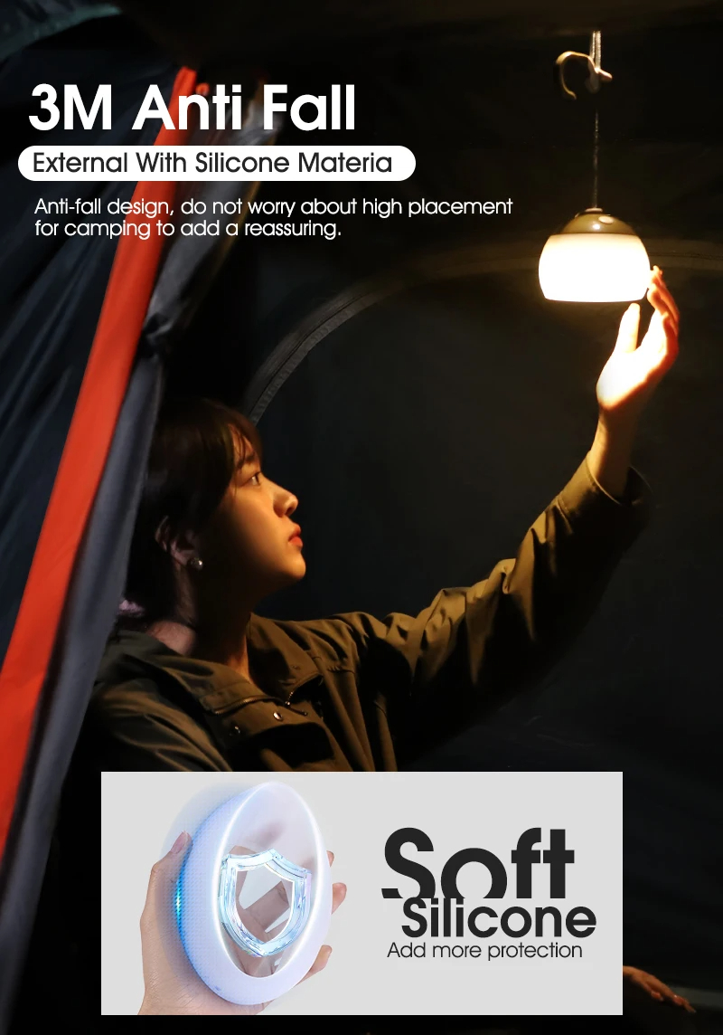 WESTBIKINGPortableCampingLightUSBRechargeableHookCampingLanternAdjustableOutdoorWaterproofTentLights-2009903-10