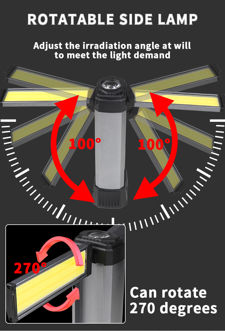 XHP50LEDStrongLightCOBWithBuilt-inBatteryandMagnetCanOutputMultifunctionalDigitalDisplayWorkLight-2006743-10