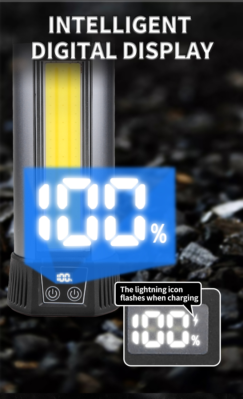 Xhp50LEDStrongLightCOBWithBuilt-inBatteryandMagnetCanOutputMultifunctionalDigitalDisplayWorkLight-2006742-12