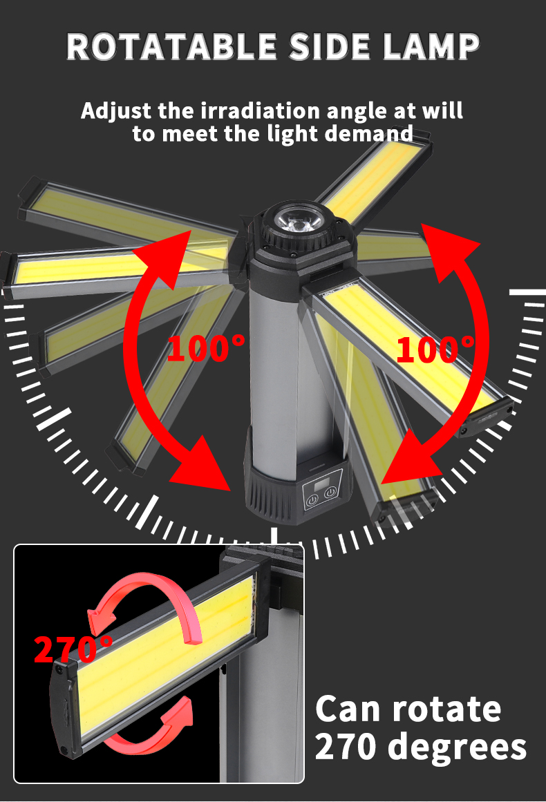 Xhp50LEDStrongLightCOBWithBuilt-inBatteryandMagnetCanOutputMultifunctionalDigitalDisplayWorkLight-2006742-10