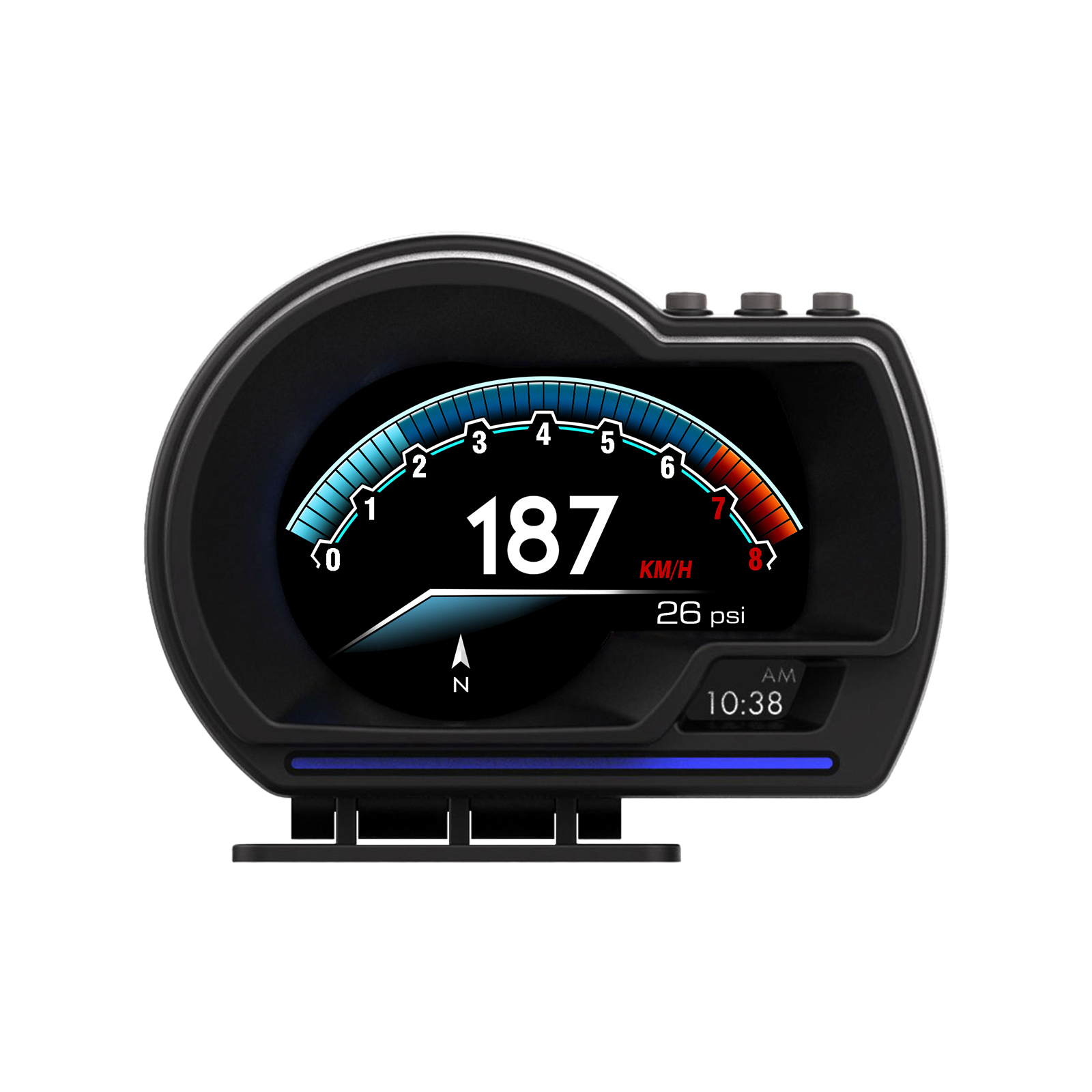 CarHead-UpDisplayOBD2GPSSmartCarHUDGaugeDigitalOdometerSecurityAlarmWaterTemperatureAlarm-2013930-11