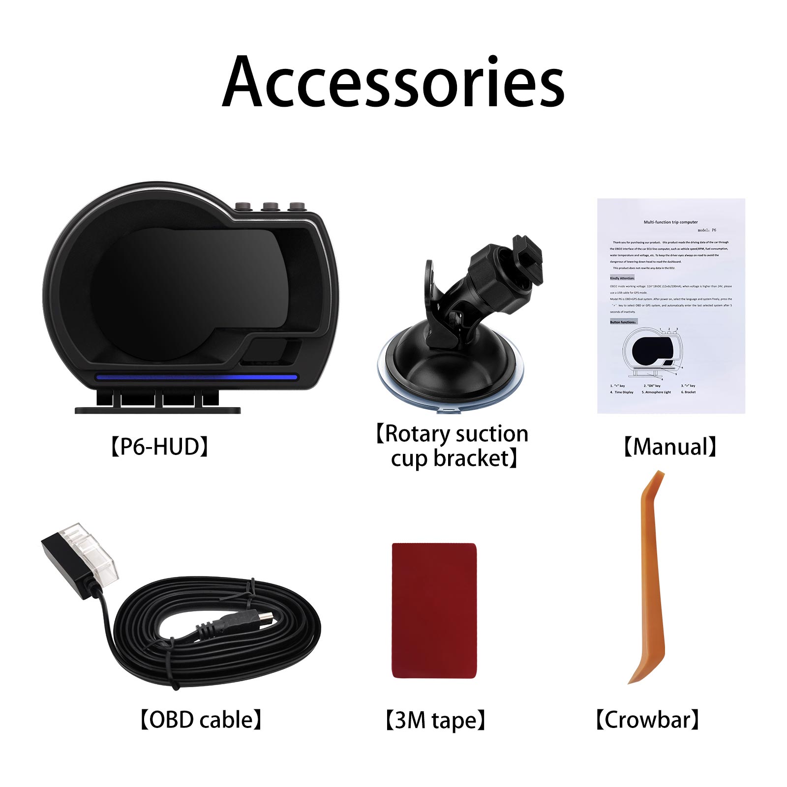 CarHead-UpDisplayOBD2GPSSmartCarHUDGaugeDigitalOdometerSecurityAlarmWaterTemperatureAlarm-2013930-10