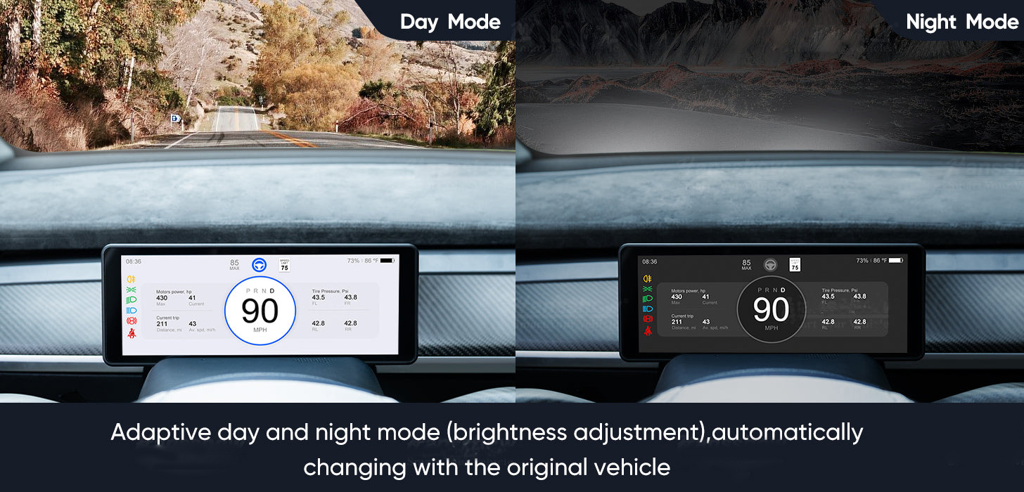 ForTeslaModel3YF68686LCDDashboardTouchScreenHead-upDisplaywithFrontCameraCarplayOTA2017-2023-2010926-4