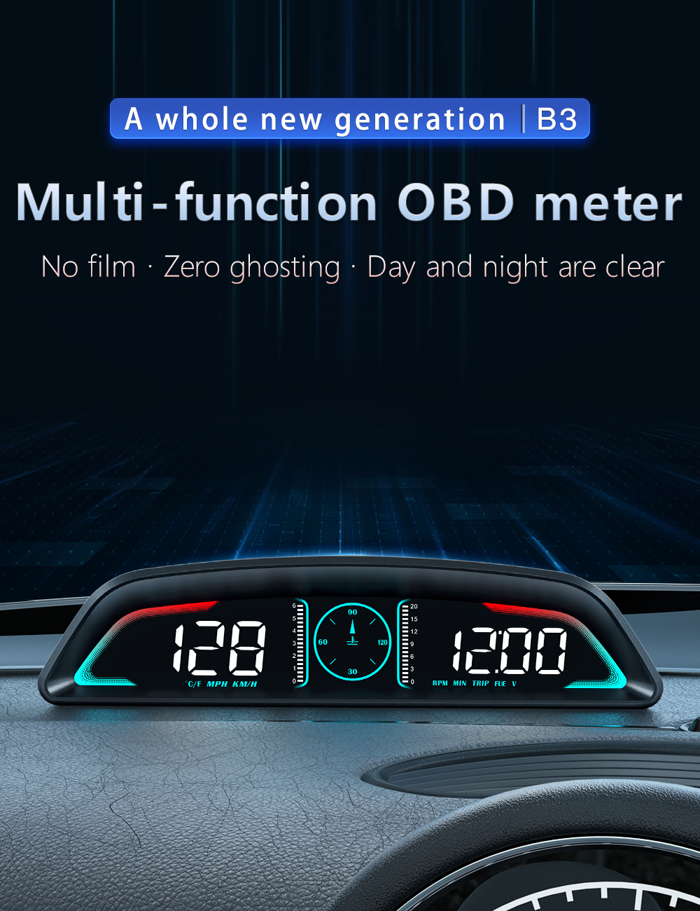 UniversalCarHead-UpDisplayHUDMulti-FunctionalDisplayMultipleAlarmFunctionsTimeSpeedDistanceDrivingFu-2014663-1