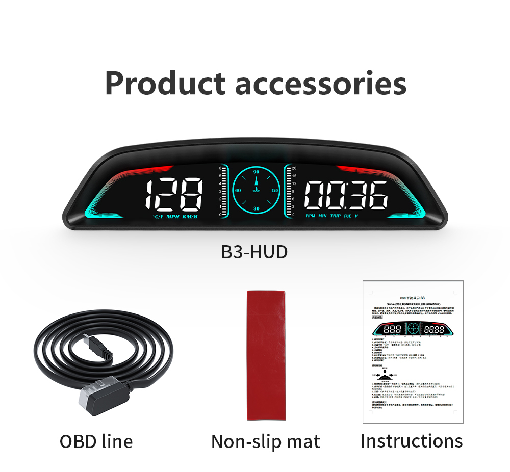 UniversalCarHead-UpDisplayHUDMulti-FunctionalDisplayMultipleAlarmFunctionsTimeSpeedDistanceDrivingFu-2014663-14