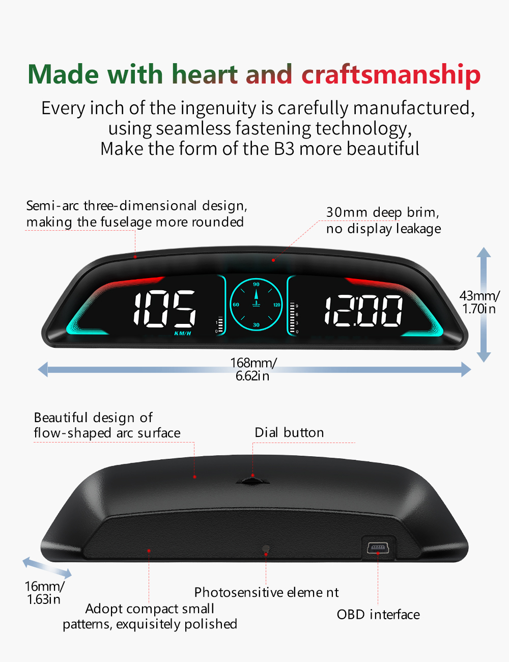 UniversalCarHead-UpDisplayHUDMulti-FunctionalDisplayMultipleAlarmFunctionsTimeSpeedDistanceDrivingFu-2014663-4