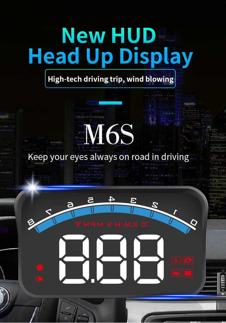 UniversalCarHeadUpDisplayHighDefinitionLEDDisplayOBDHUDWindshieldProjectorOverspeedSecurityAlarm-2011079-1