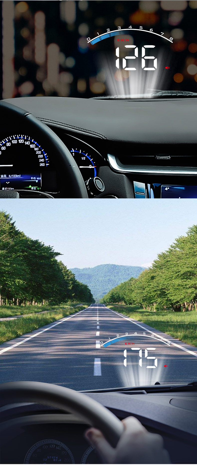 UniversalCarHeadUpDisplayHighDefinitionLEDDisplayOBDHUDWindshieldProjectorOverspeedSecurityAlarm-2011079-11