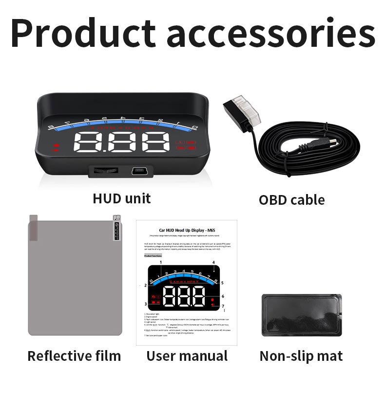 UniversalCarHeadUpDisplayHighDefinitionLEDDisplayOBDHUDWindshieldProjectorOverspeedSecurityAlarm-2011079-13