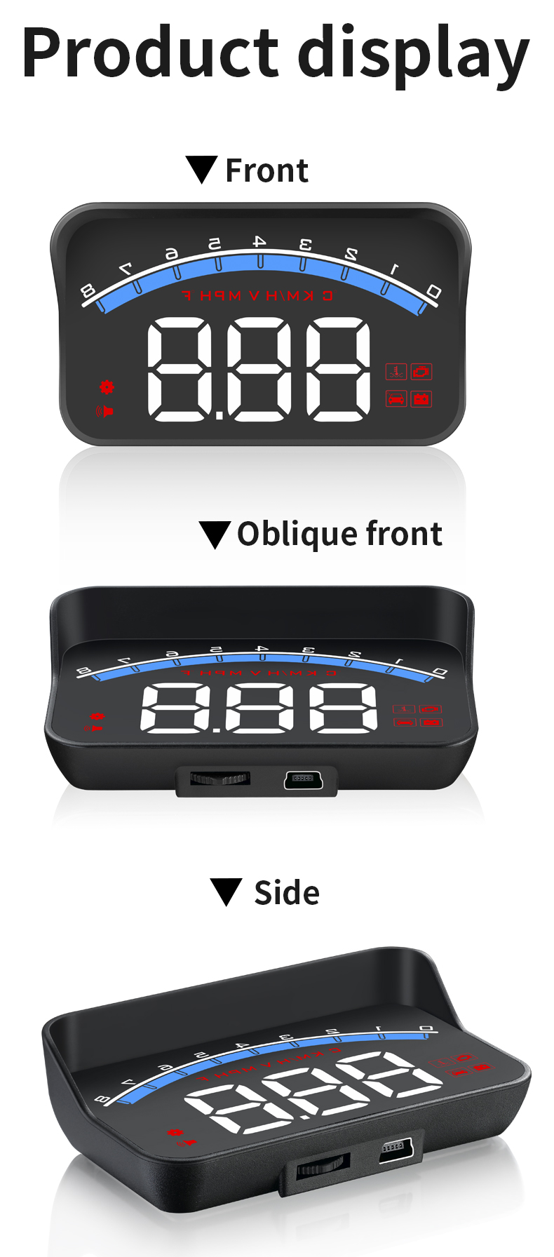 UniversalCarHeadUpDisplayHighDefinitionLEDDisplayOBDHUDWindshieldProjectorOverspeedSecurityAlarm-2011079-14