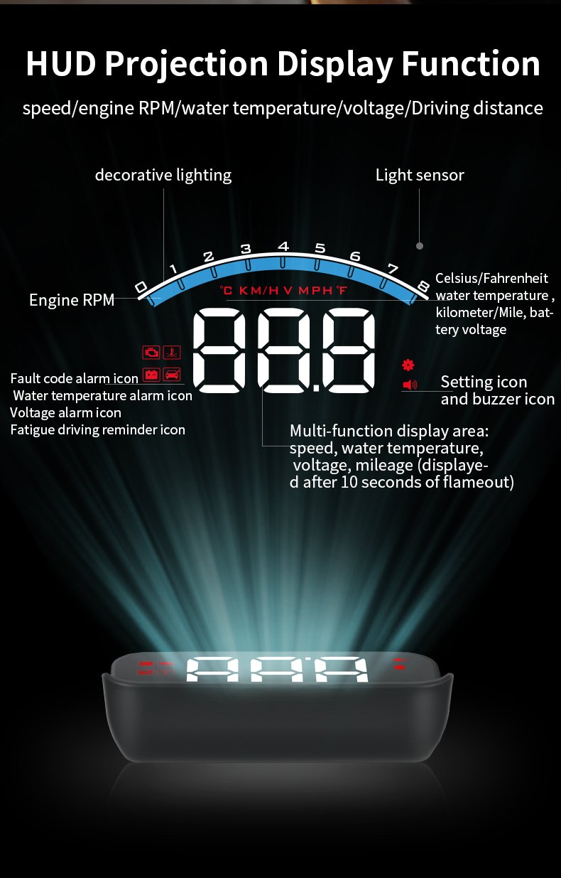 UniversalCarHeadUpDisplayHighDefinitionLEDDisplayOBDHUDWindshieldProjectorOverspeedSecurityAlarm-2011079-3