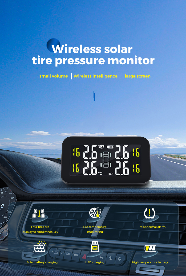 WirelessTPMSTirePressureMonitorCarTirePressureMonitoringSystemReal-TimeMonitoringSolarChargingTirePr-2001683-1