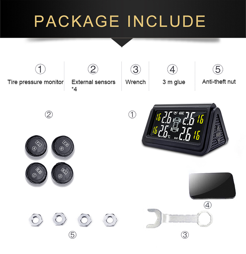 WirelessTPMSTirePressureMonitorCarTirePressureMonitoringSystemSolarChargingCarTirePressureSensorReal-2001684-19