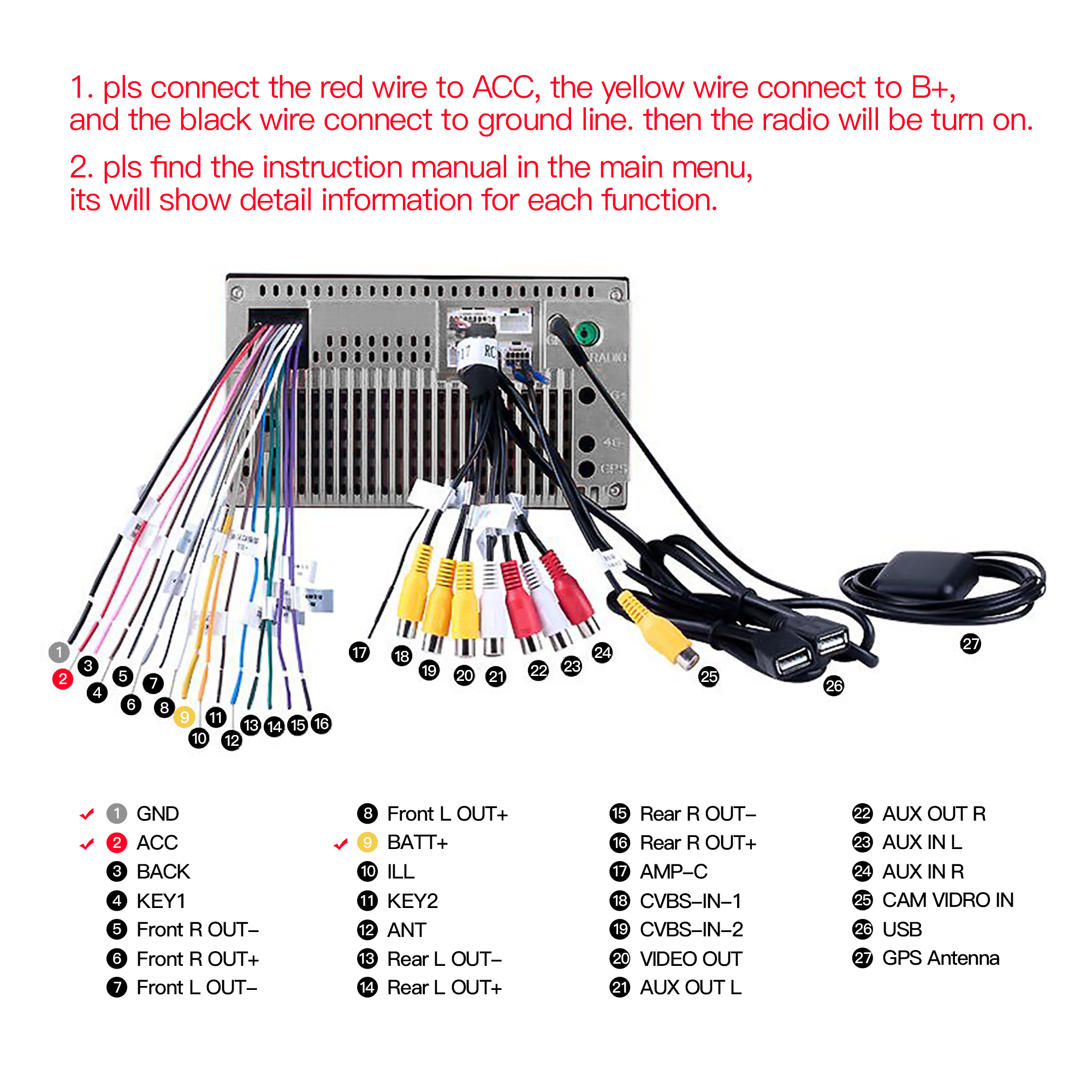 102Din116GforAndroid8CarStereoRadioIPS25DTouchScreenMP5PlayerGPSWIFIFM-2009510-7