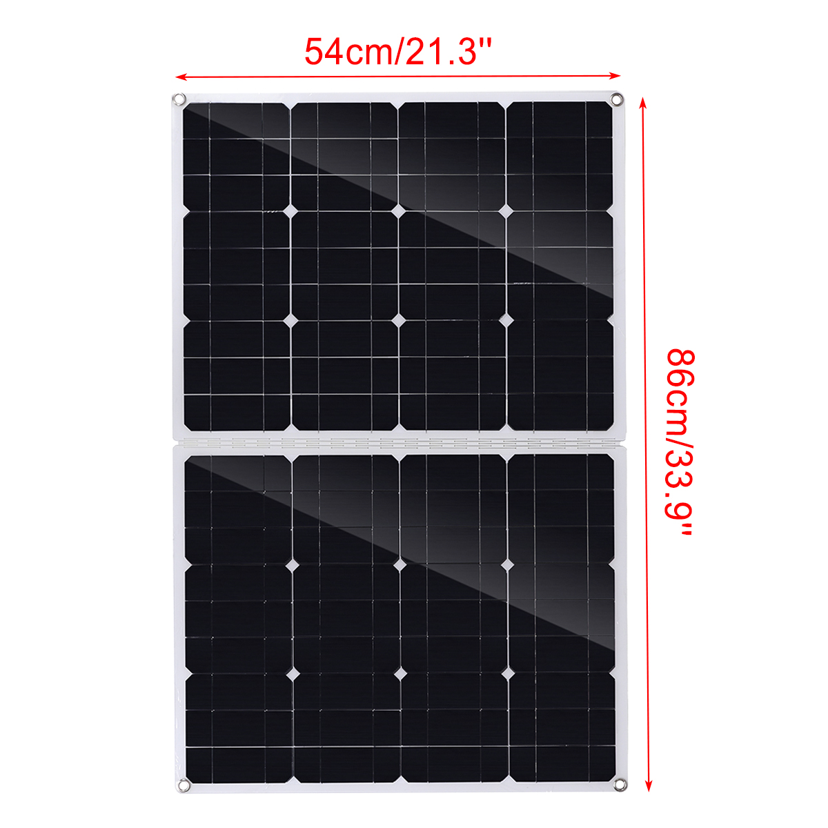 100WFoldableSolarPanelCarVanBoatCaravanCamperTrickleBatteryChargerwith100AController-1996118-8