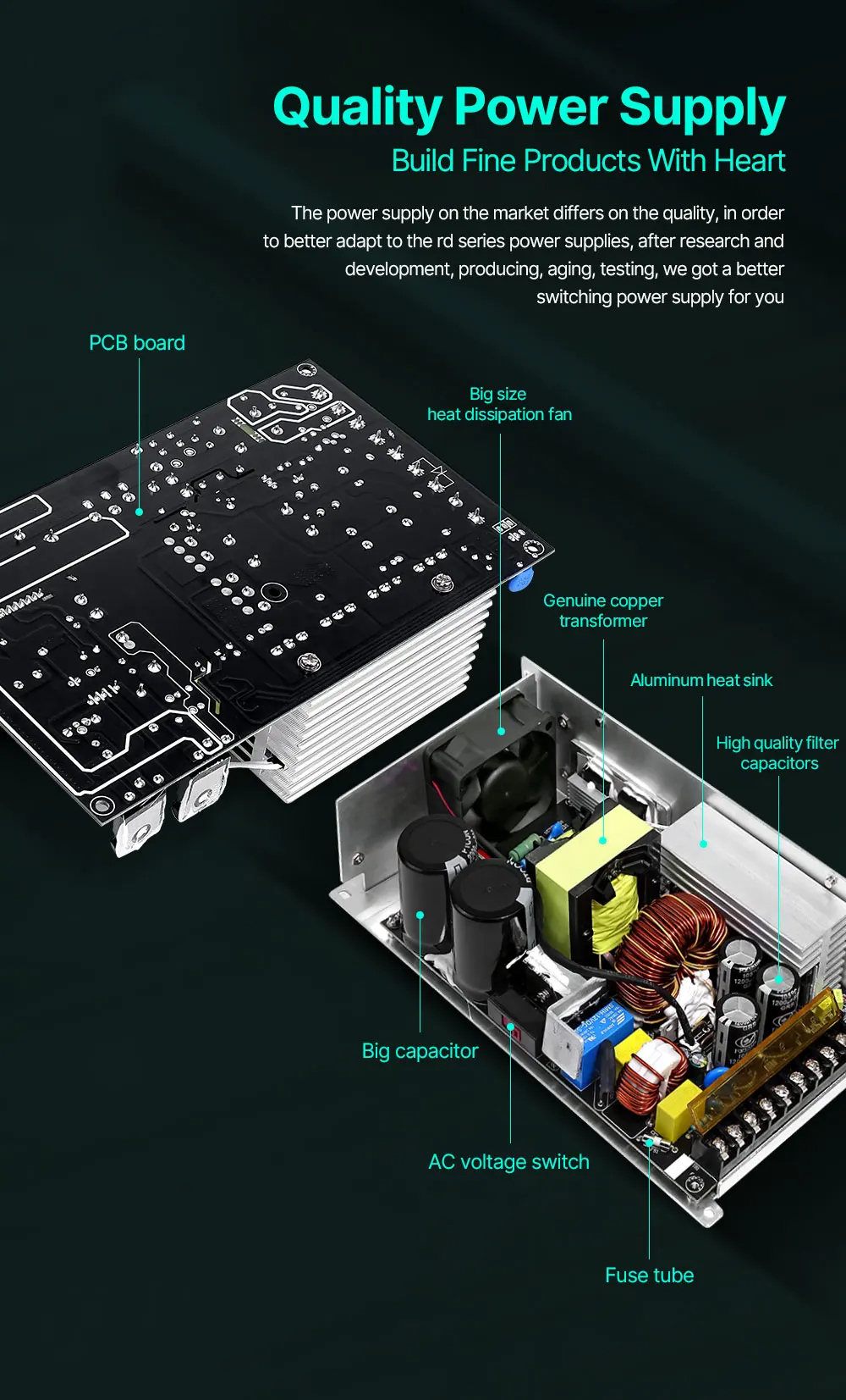 1200W1500WHighPowerSwitchingPowerSupply68VAdjustableFullPowerVoltageRegulation-2012693-3