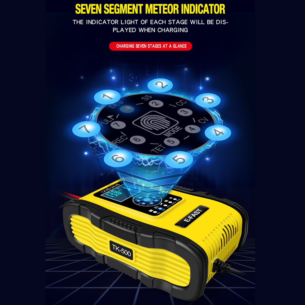 1224V12A6A7-StagePulseRepairLCDBatteryChargerForCarMotorcycleLeadAcidBatteryAgmGelWet-1937249-5