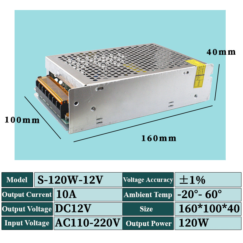 12V120W250W360WSwitchingPowerSupplySourceTransformerACDCSMPSForLEDStripLightCCTVMotor-1977078-7