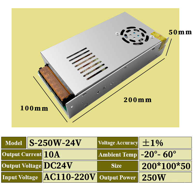 24V50W75W120W200WSwitchingPowerSupplySourceTransformerACDCSMPSForLEDStripLightCCTVMotor-1977081-10