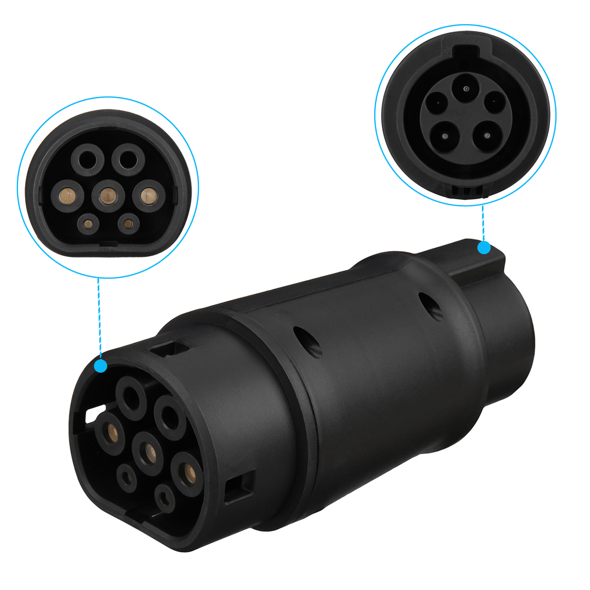 32A22KWEVChargerAdaptorForGBTtoType2ElectricVehicleConnectorType2toType1SAEJ177272KWConventor-1985456-1