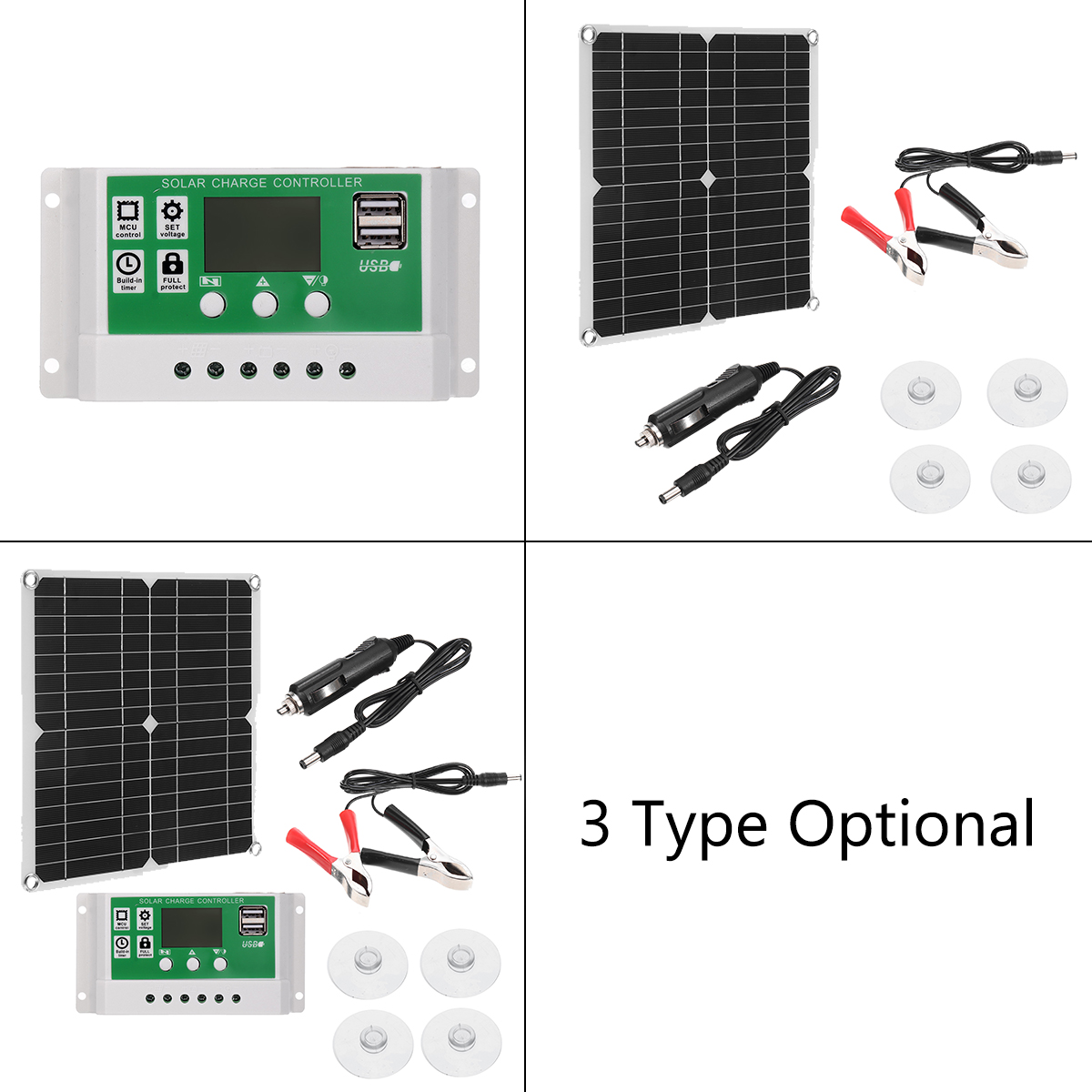 40WSolarPanelDualUSB30AControllerSolarCellforYachtRVBatteryCharger-1830193-10