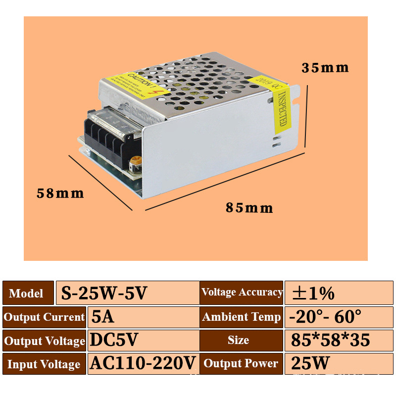 5V25W50W100WSwitchingPowerSupplySourceTransformerACDCSMPSForLEDStripLightCCTVMotor-1977076-7