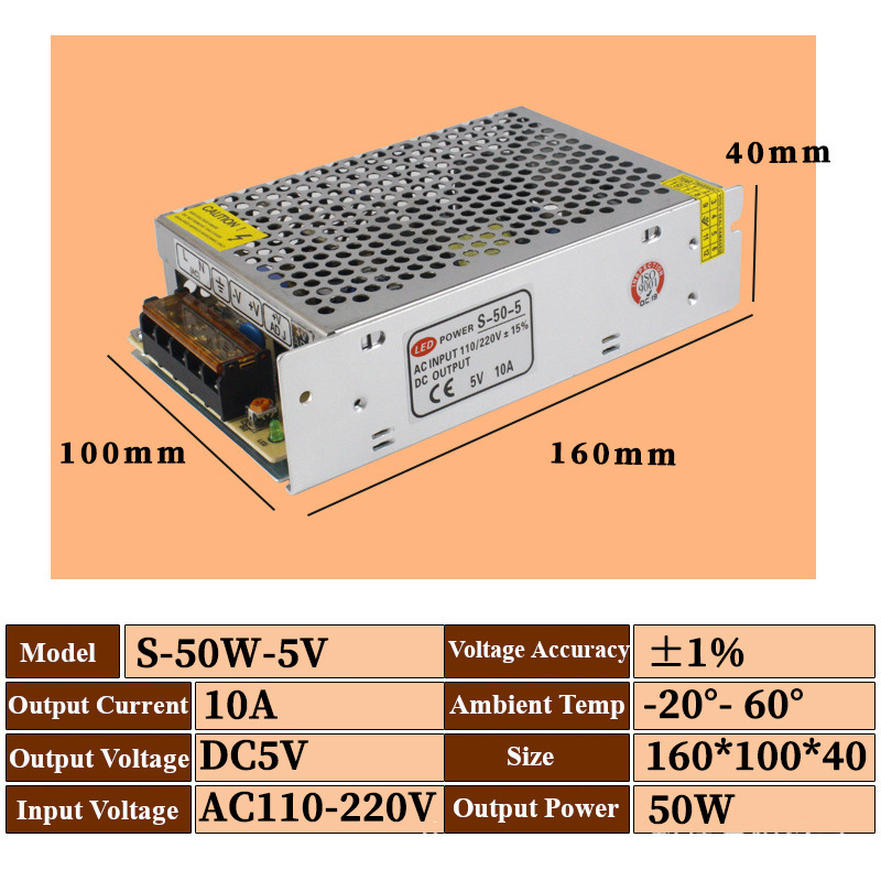 5V25W50W100WSwitchingPowerSupplySourceTransformerACDCSMPSForLEDStripLightCCTVMotor-1977076-8