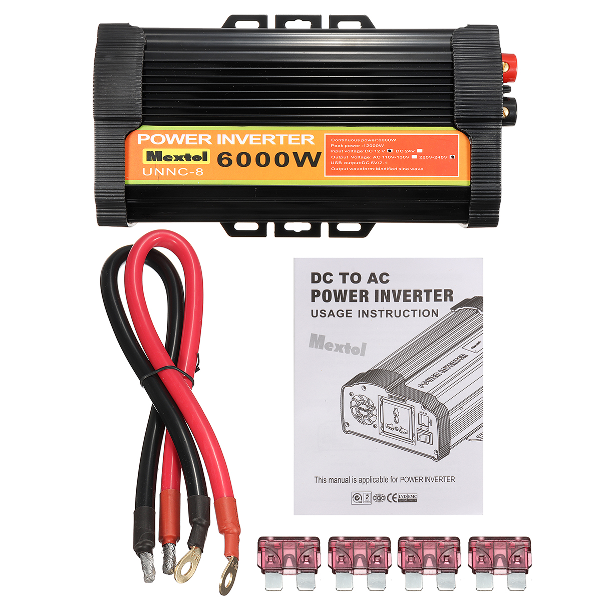 6000WPeakCarPowerInverterDC12VToAC220VDualUSBModifiedSineWaveTransformer-1976255-7