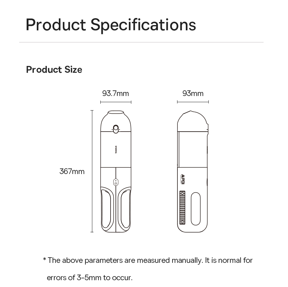 BaseusAP012-in-1CarWirelessVacuumCleaner5000PaPortableCleanerLargeDisposableDustBagHandheldCleanerfo-1995297-18