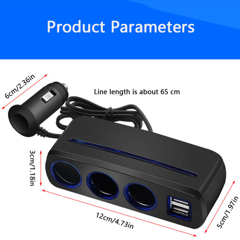 CarMobilePhoneUniversalChargerDoubleHeadUsbPortCarOneTowTwoSplitLighterPlug3Holes-1987843-6