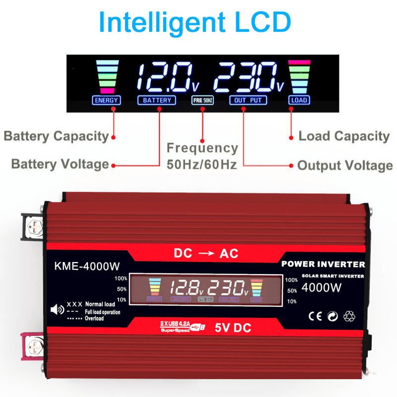 DC12VtoAC220VCarInverterwithIntelligentLCDDisplay300WModifiedSineWaveInverterforBoatTravelCampingEme-2012831-4