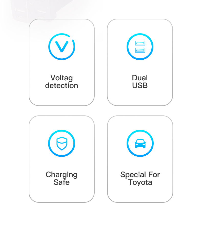 DualUSBQCCarChargerSocketPowerAdapterWith12-24VVoltmeterLEDCarAccessories33mm23mmForToyotaQuickCharg-1975165-2