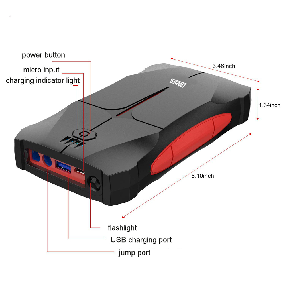 J011200A13800mAhPortableCarJumpStarterPowerbankEmergencyBatteryBoosterWaterproofwithLEDFlashlightUSB-1980947-3