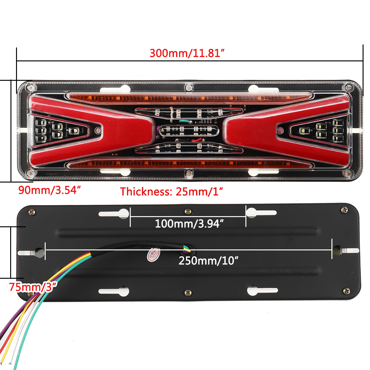 12V24V56LEDFlowingRearTailLightTurnSignalBrakeIndicatorLightReverseLampForTrailerTruckLorry-1938121-5