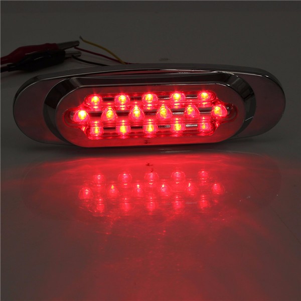 16LEDSideMarkerIndicatorLightForBusTruckLorryTrailerRedWhiteYellowDC12V-1013942-5