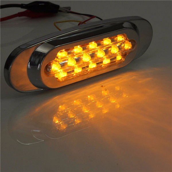 16LEDSideMarkerIndicatorLightForBusTruckLorryTrailerRedWhiteYellowDC12V-1013942-6