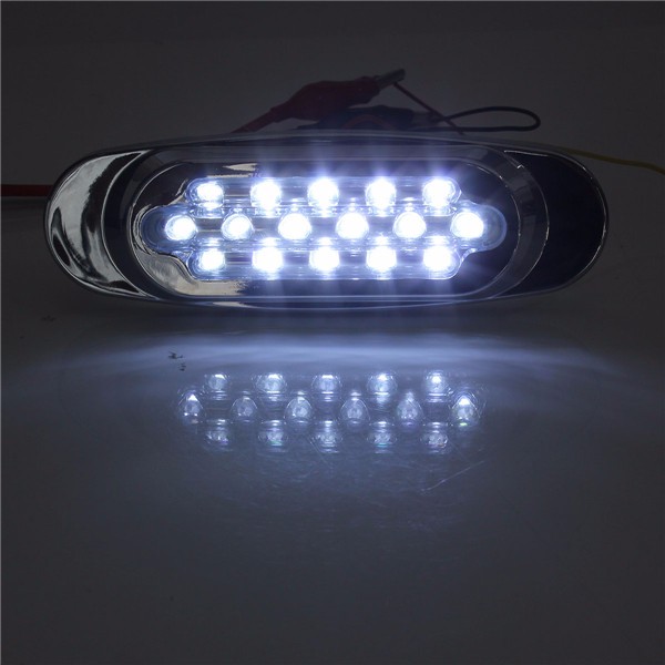 16LEDSideMarkerIndicatorLightForBusTruckLorryTrailerRedWhiteYellowDC12V-1013942-7