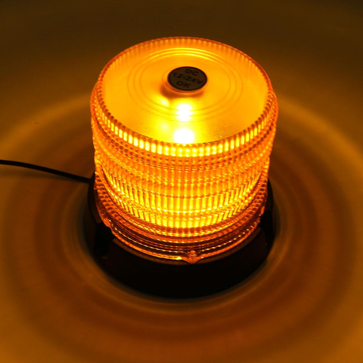 16SMDLED12V-24VMagneticFlashingBeaconStrobeRecoveryWarningLightAmber-1713020-2