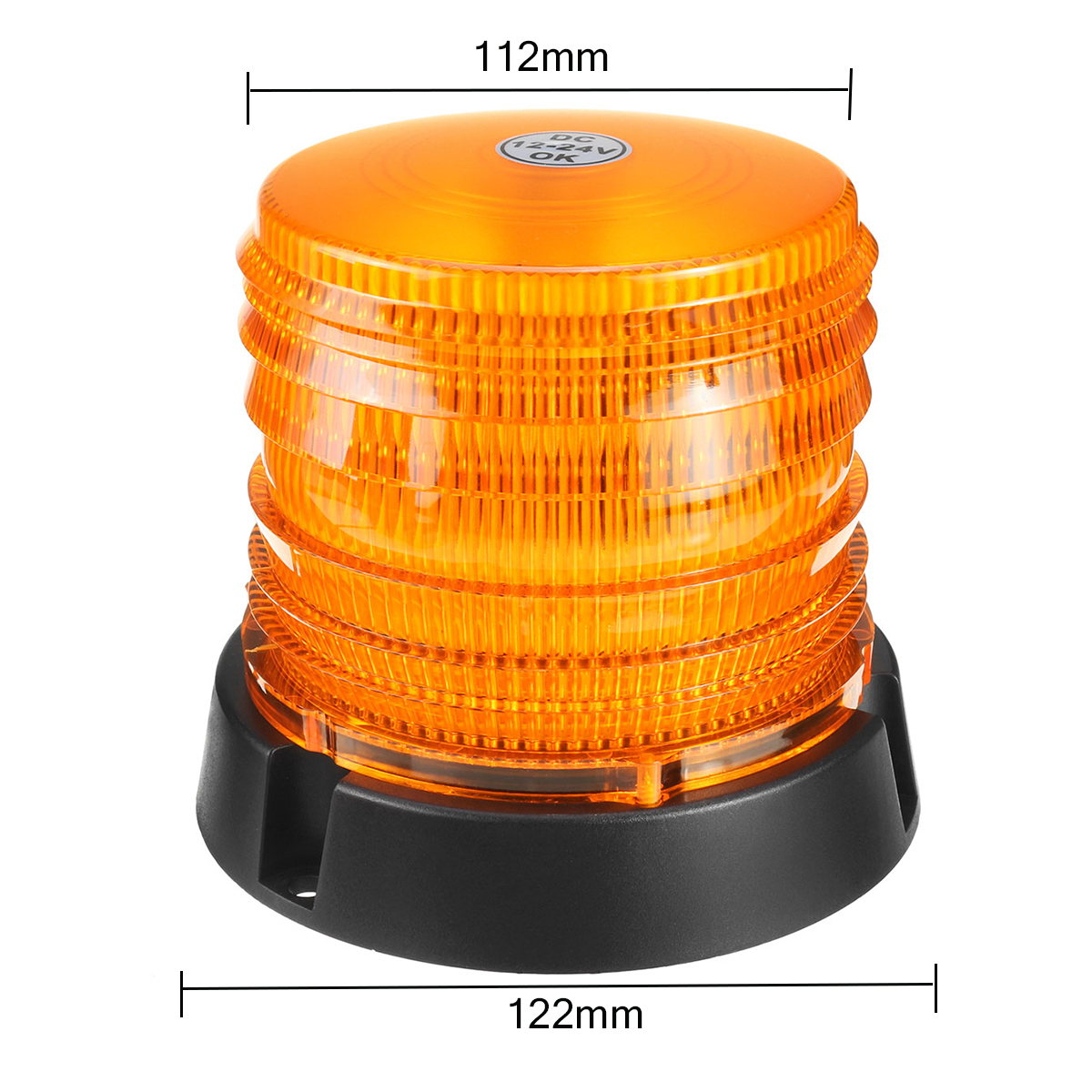 16SMDLED12V-24VMagneticFlashingBeaconStrobeRecoveryWarningLightAmber-1713020-5