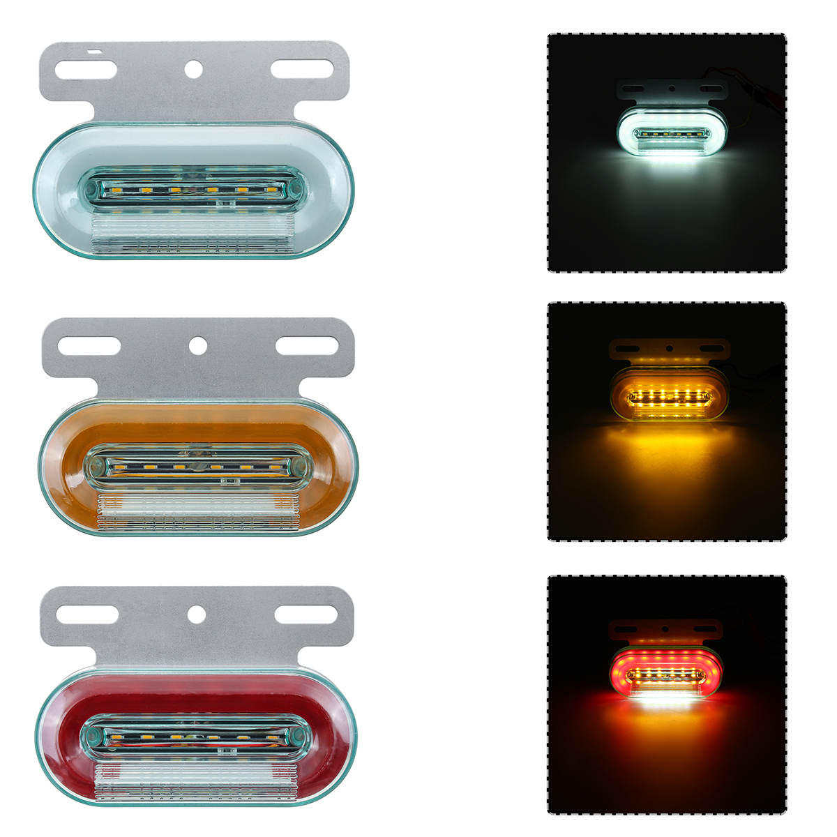 1PC12LED12VFlowingLEDSideMarkerSignalLightIndicatorForTruckTrailers-1792829-2